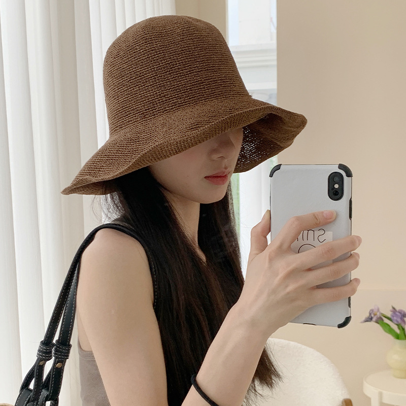 Hat Floppy Wide - 2025 yeni kağıt hasır güneş şapkası