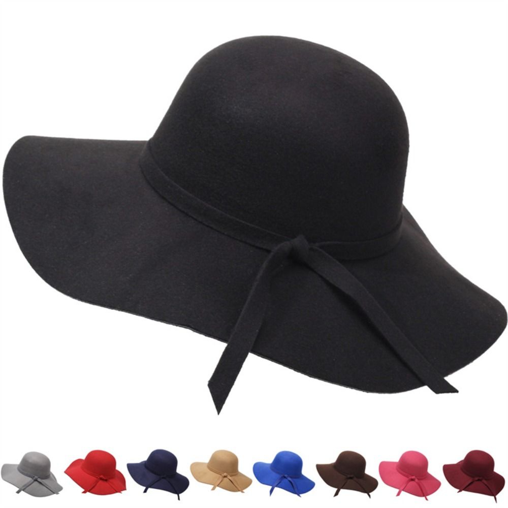 Hat Floppy Wide - Vintage Tarzı Kova Şapka Katlanabilir Tasarım