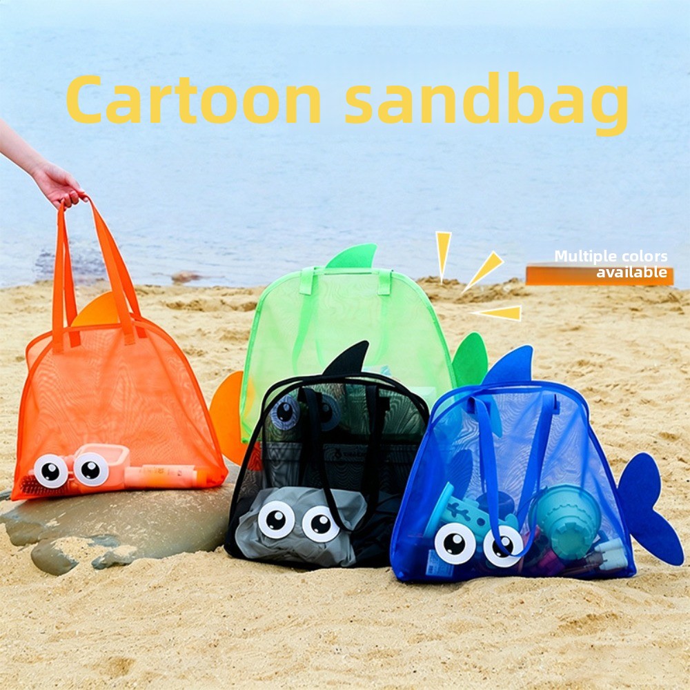 Tote Bag Beach - Çocuklar için fileli plaj çantaları, renkli