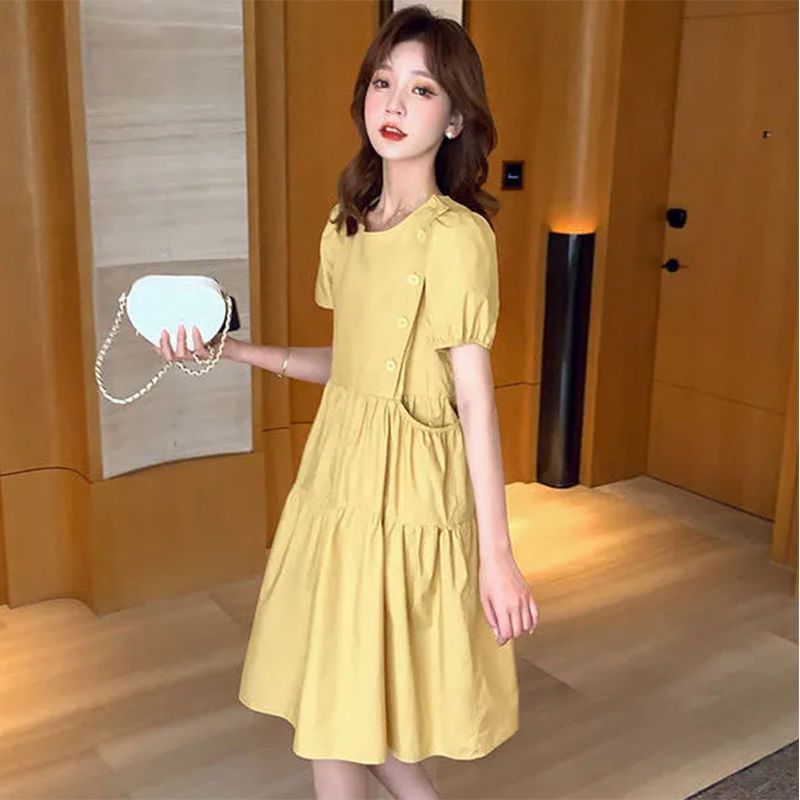 Linen Dress Wrap - 2021 gevşek zarif kore Casual tunik