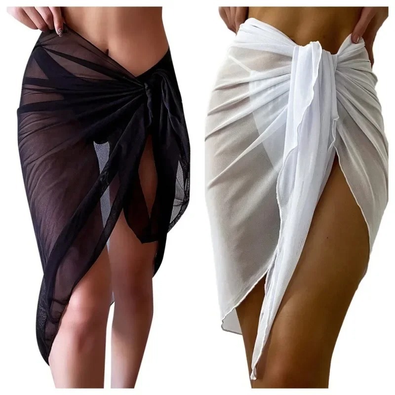 Cover Up Kaftan - Yaz Plaj Elbise Wrap Şeffaf Wrap
