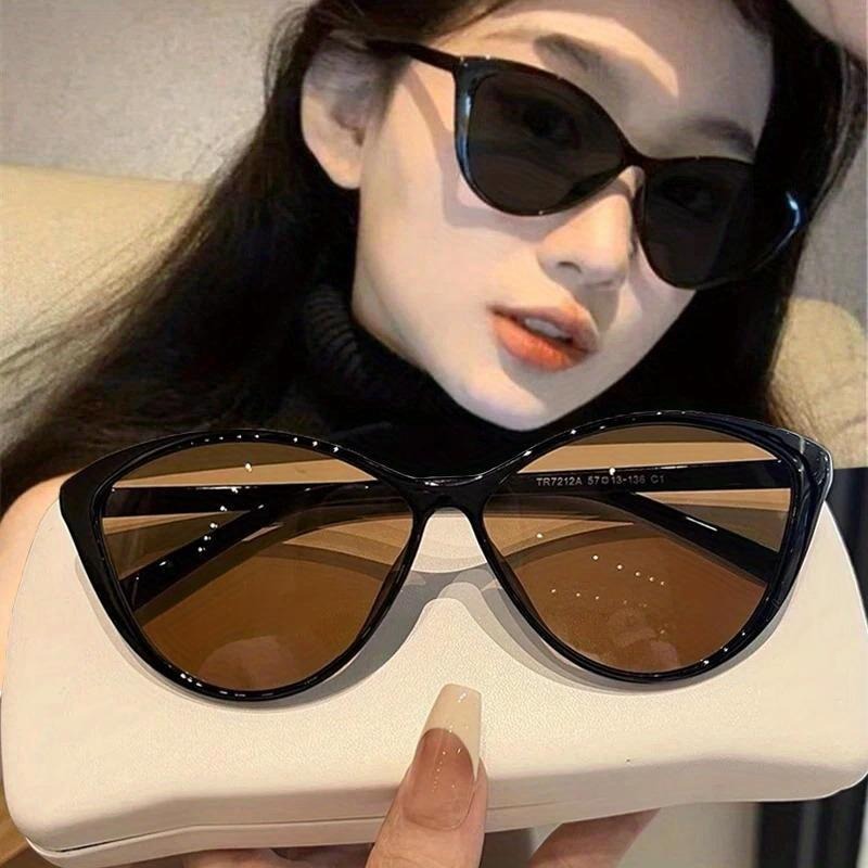 Sunglasses Cat Eye - 1 adet Retro çerçeve kedi gözü