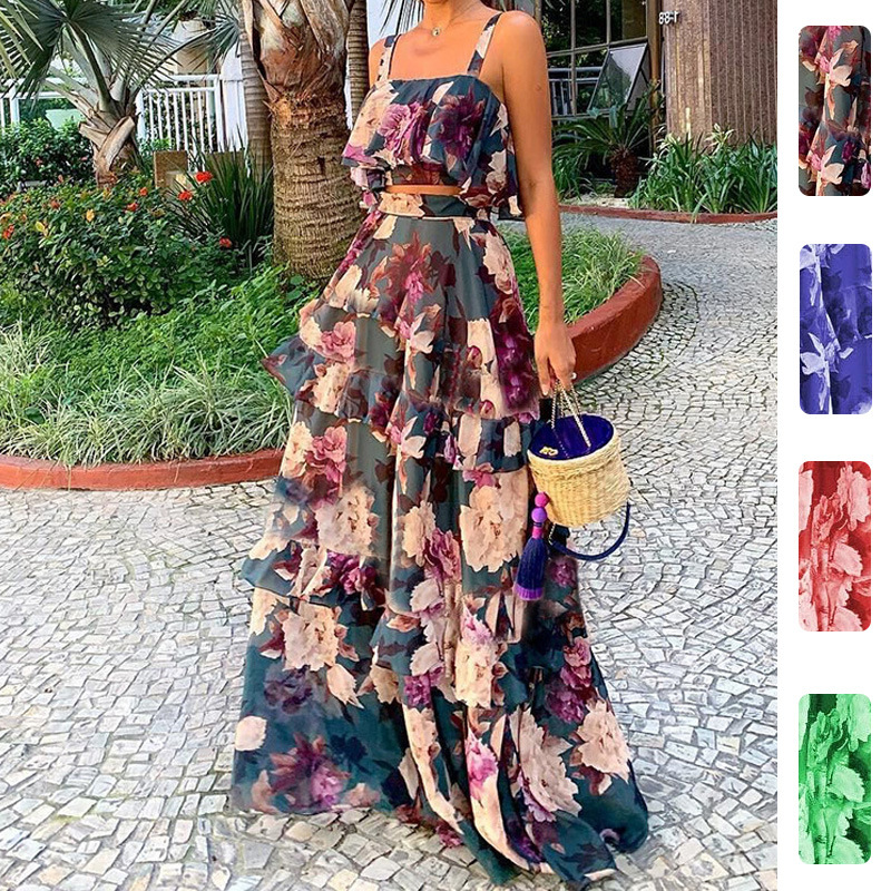 Kadınlar İçin İki Parçalı Çiçe - Romper Floral Print incelemesi ve fiyatı