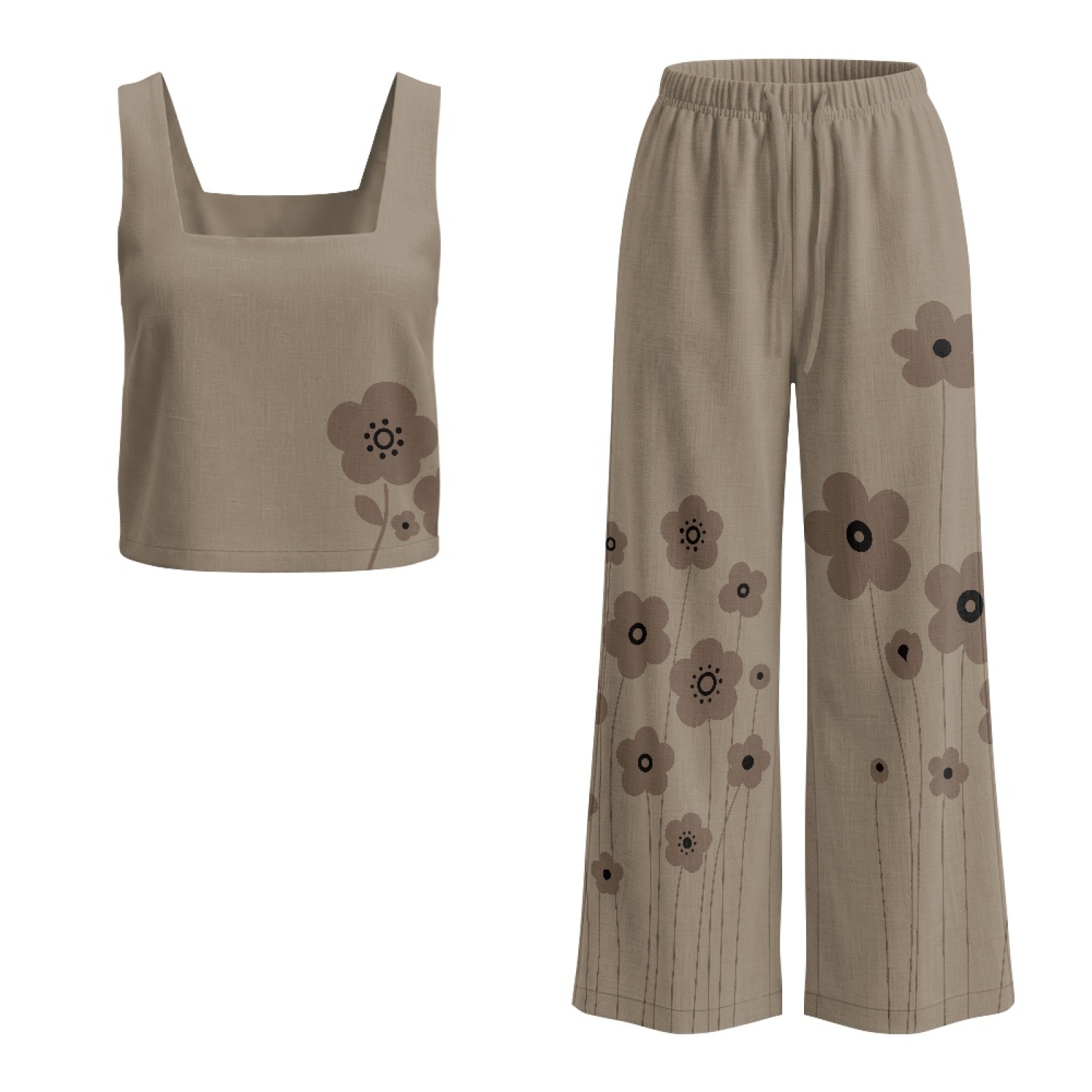 INSTANTARTS Kadın Keten Yelek  - Linen Pant Wide incelemesi ve fiyatı