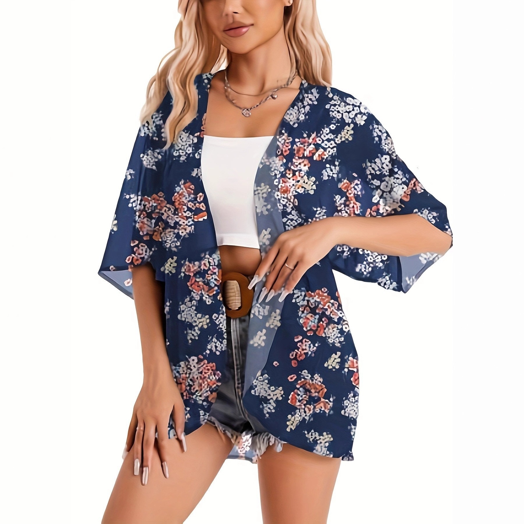 2025 Kadın Mayo Kimono Hırka Ş - Kimono Sheer Floral incelemesi ve fiyatı