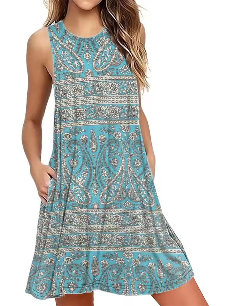 9XL Artı Boyutu Sundress Gevşe - Romper Floral Print incelemesi ve fiyatı