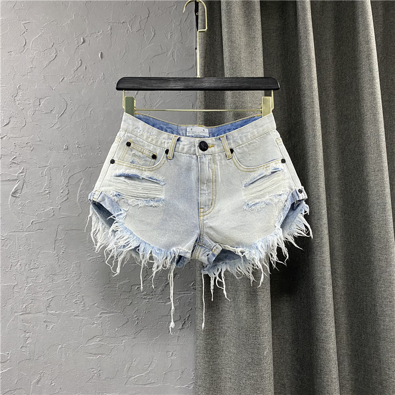 Yaz Seksi Şort Kadın Fermuarlı - Shorts Denim Frayed incelemesi ve fiyatı