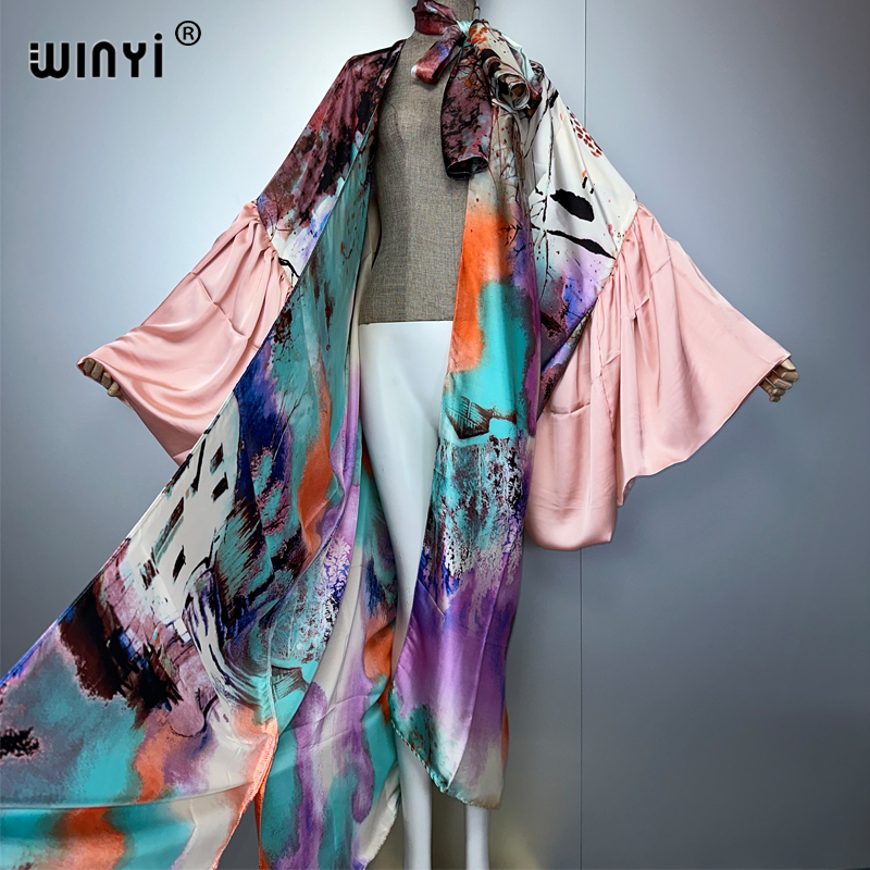 WINYI Yaz Kimono parti elbise  - Cover Up Kaftan incelemesi ve fiyatı