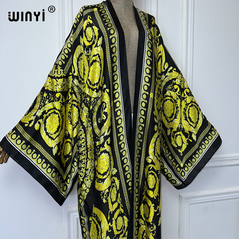 WINYI afrika boho baskı kimono - Cover Up Kaftan incelemesi ve fiyatı