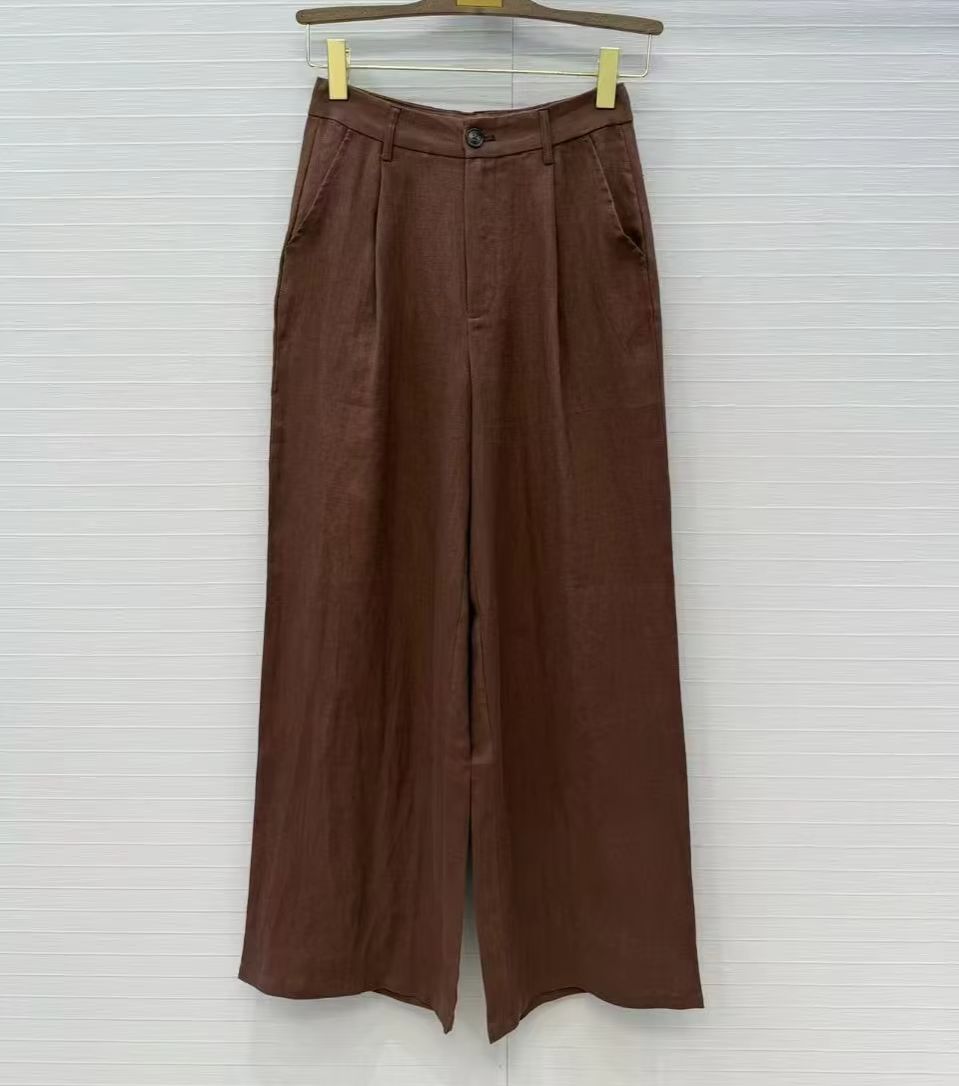 Yaşlı Qian'ın keten kumaştan g - Linen Pant Wide incelemesi ve fiyatı
