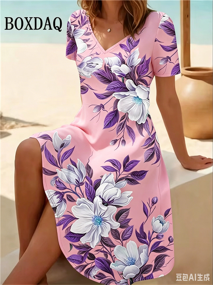 6XL Artı Boyutu Kadın Elbisele - Romper Floral Print incelemesi ve fiyatı