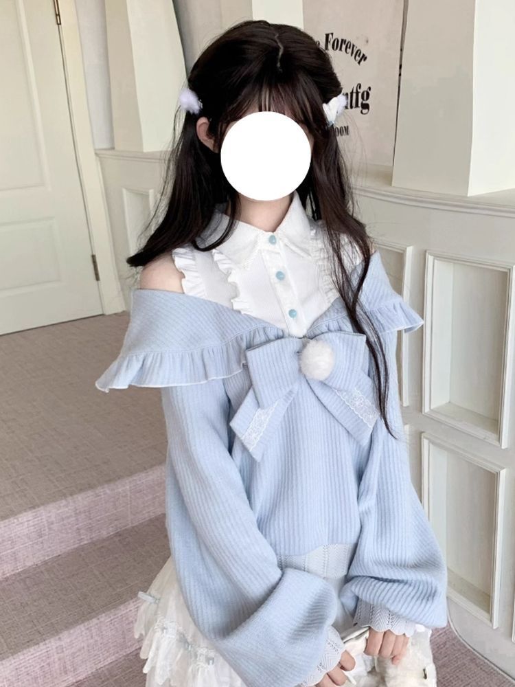 Kawaii Yumuşak Kız Lolita 2 Pa - Blouse Off Shoulder incelemesi ve fiyatı