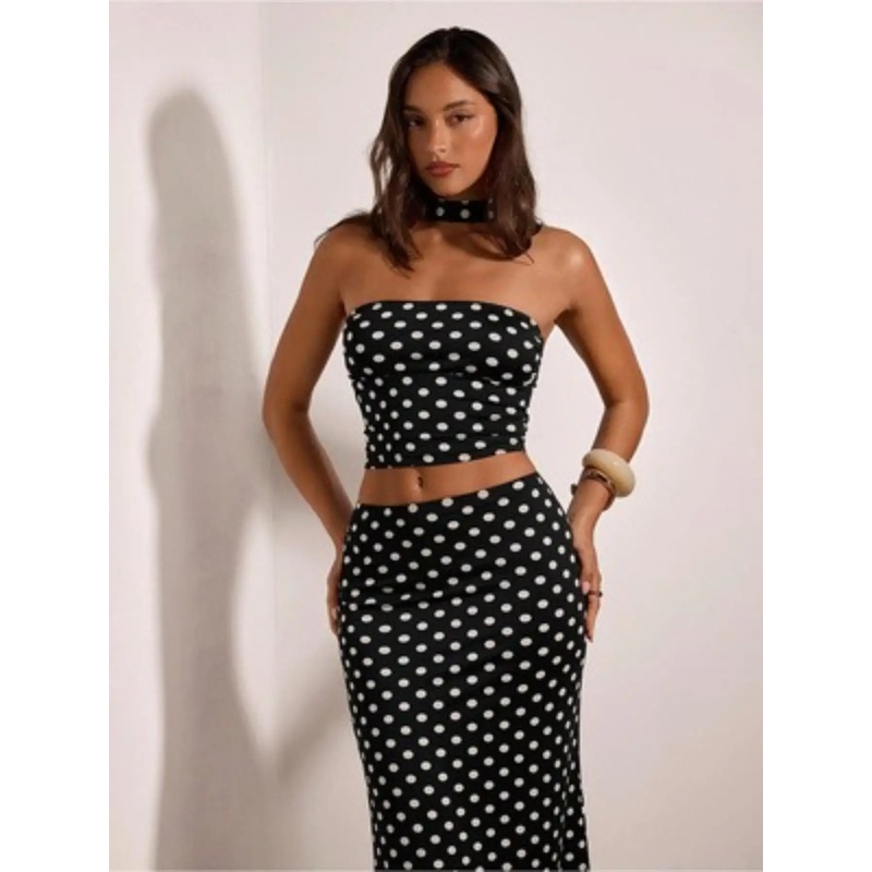 Kadın Retro Y2K Puantiyeli Yük - Crop Top Crochet incelemesi ve fiyatı