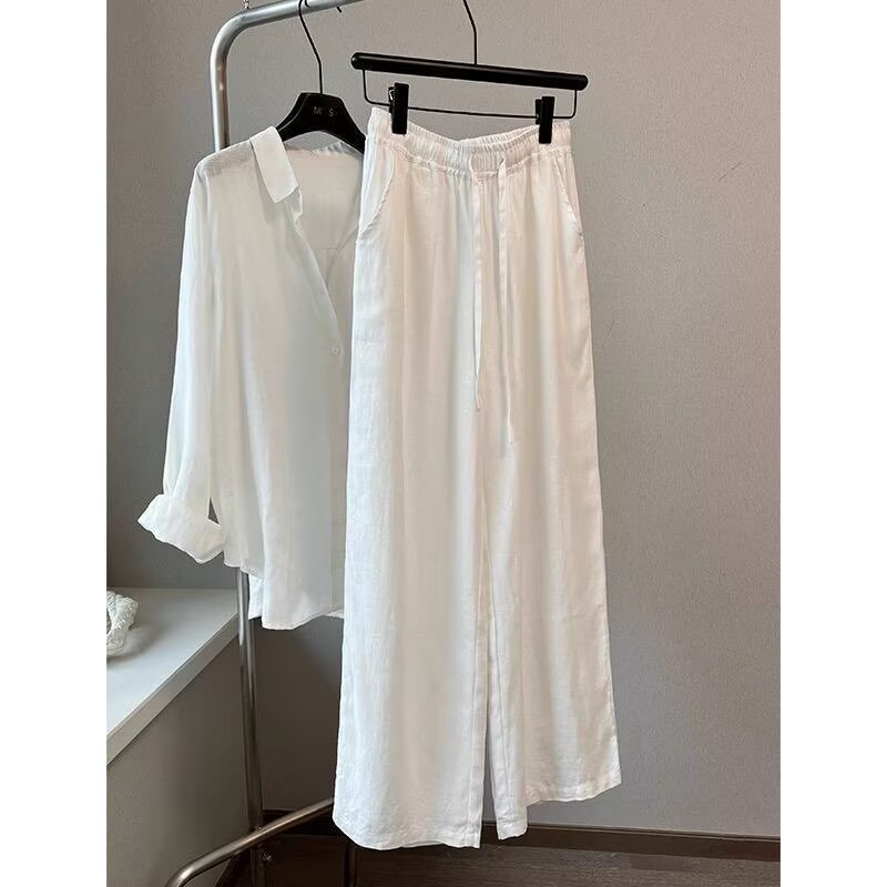 Kore beyaz pamuklu keten geniş - Linen Pant Wide incelemesi ve fiyatı