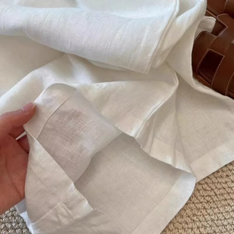 Kore beyaz pamuklu keten geniş - Linen Pant Wide incelemesi ve fiyatı