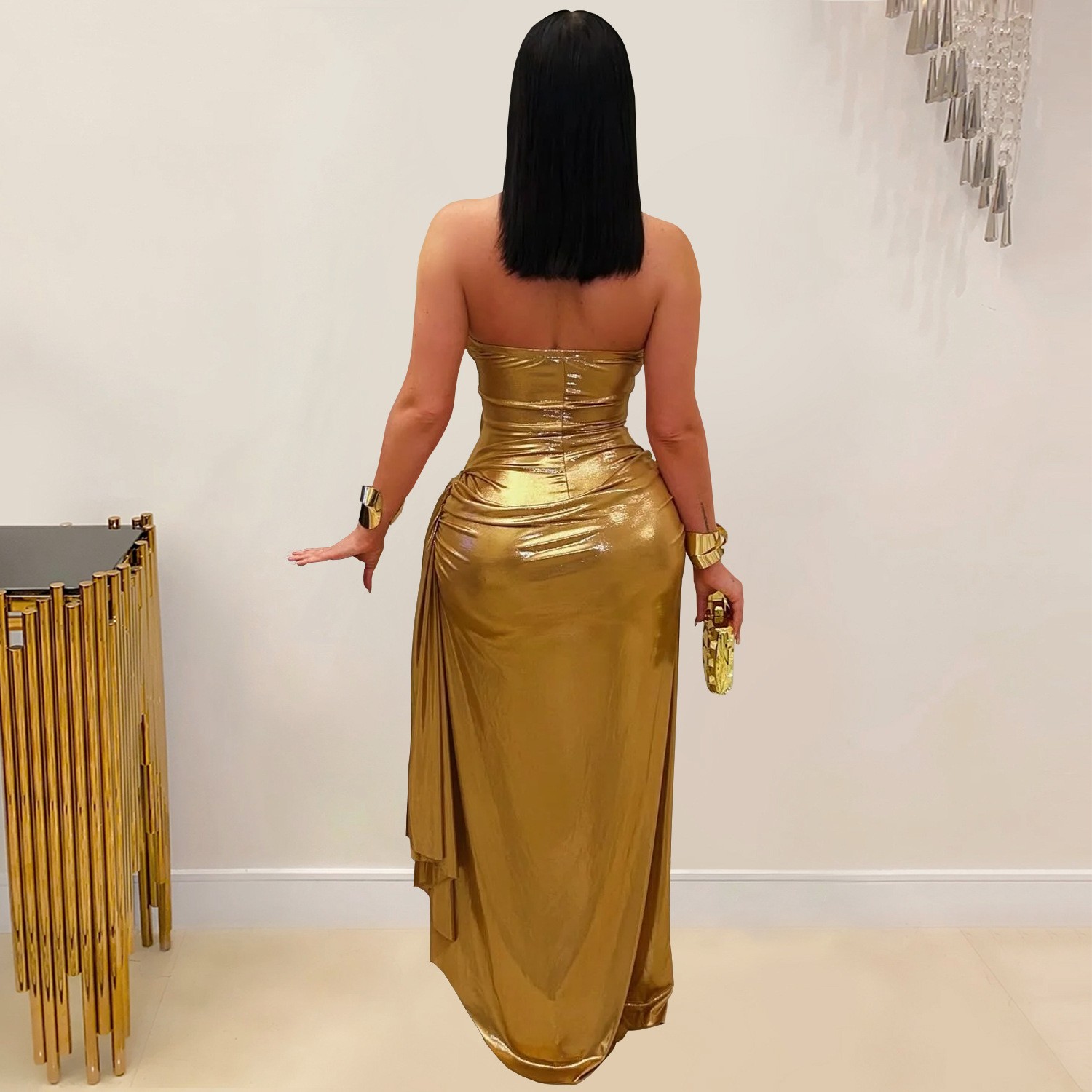 Düğün Konuğu Elbisesi Abiye Bo - Maxi Dress Halter incelemesi ve fiyatı