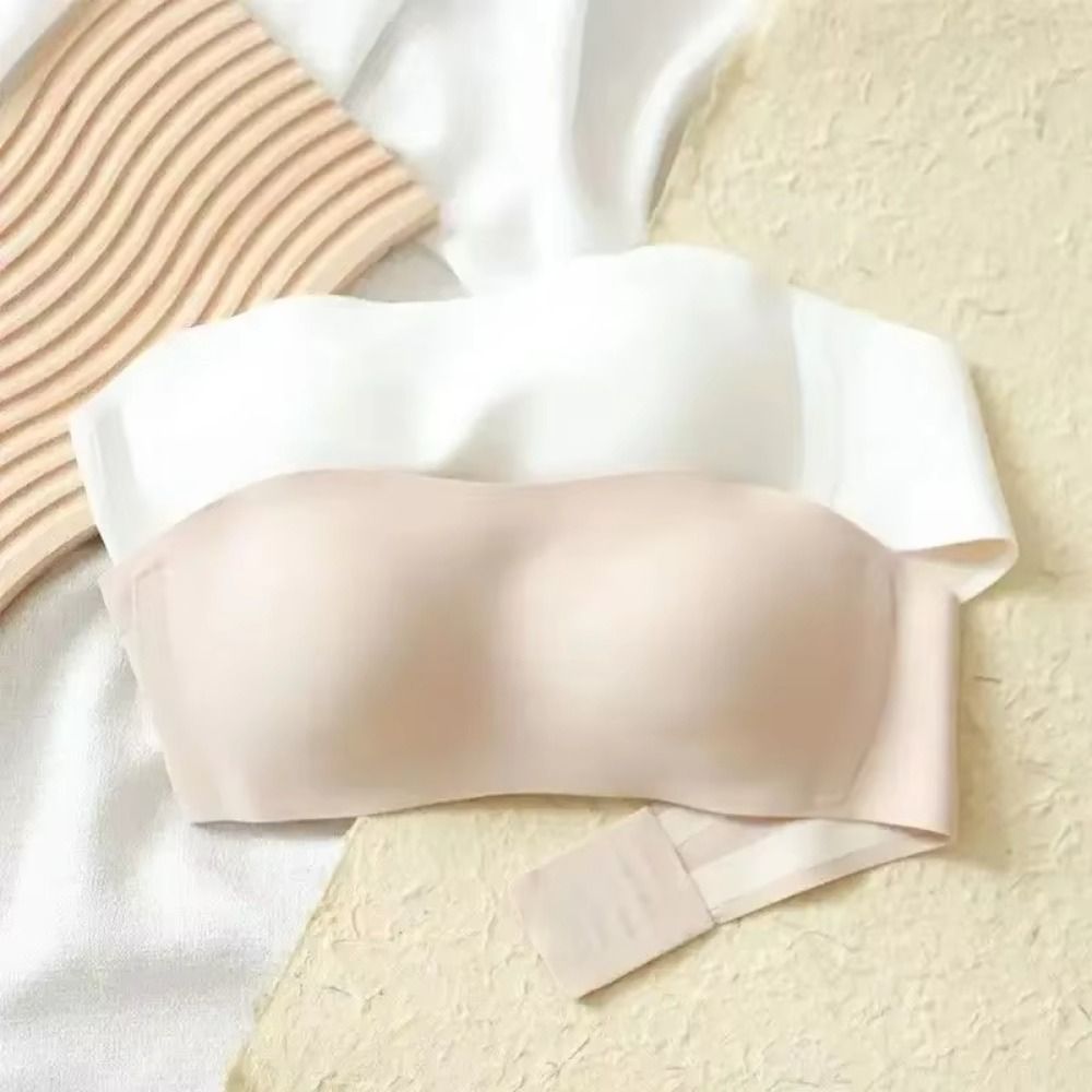 Düz Renk Straplez Sarılmış Süt - Bralette Triangle Set incelemesi ve fiyatı