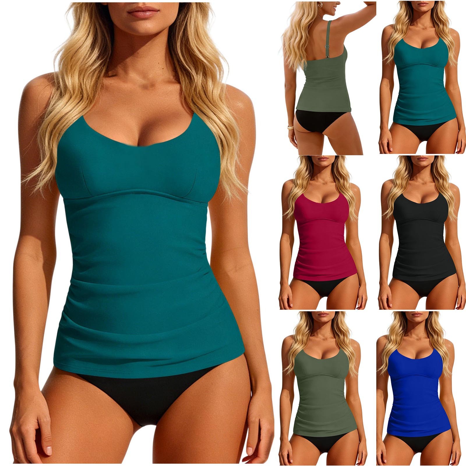 Kadınlar için 2026 Tankini Tea - Swimsuit Bikini Ruched incelemesi ve fiyatı