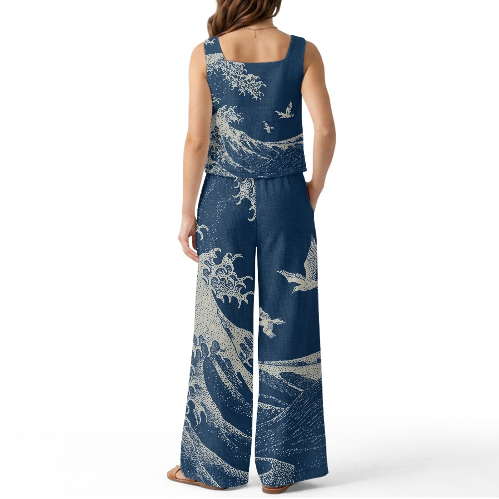INSTANTARTS Kadın Keten Yelek  - Linen Pant Wide incelemesi ve fiyatı