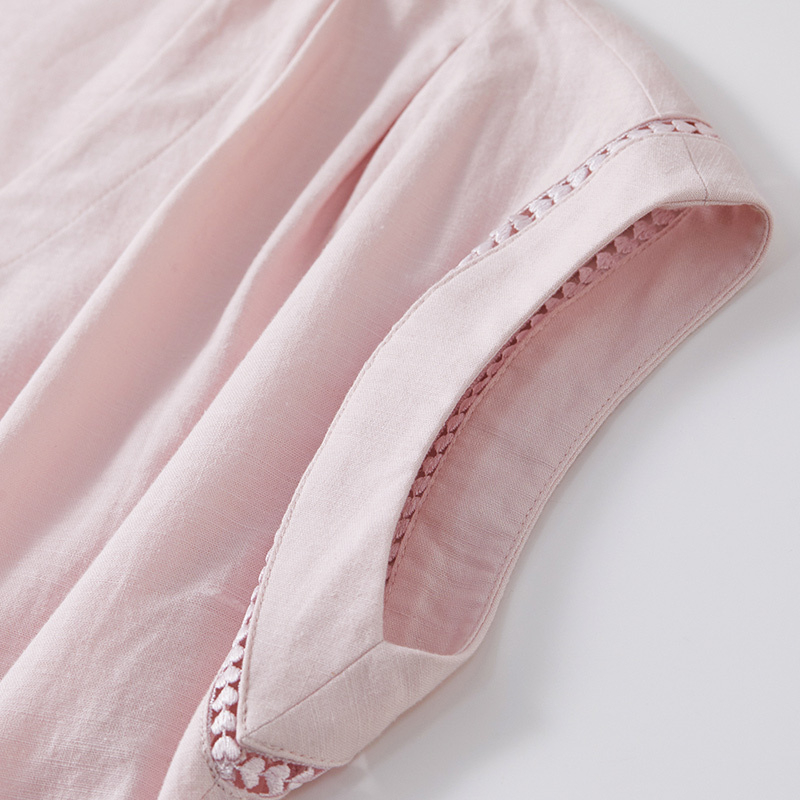 SENTUBILA kadın Midi Pembe Elb - Linen Dress Wrap incelemesi ve fiyatı