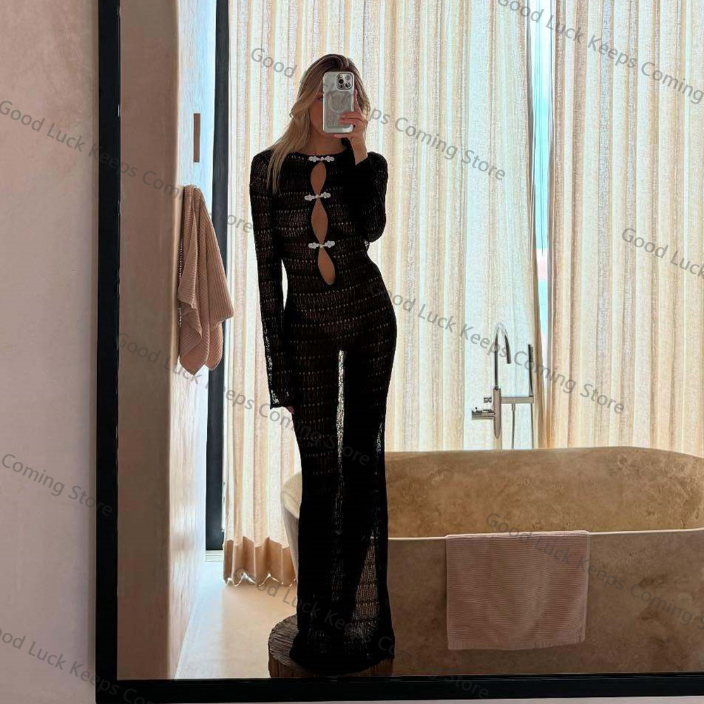 2025 Örme Elbise Backless Cove - Cover Up Kaftan incelemesi ve fiyatı